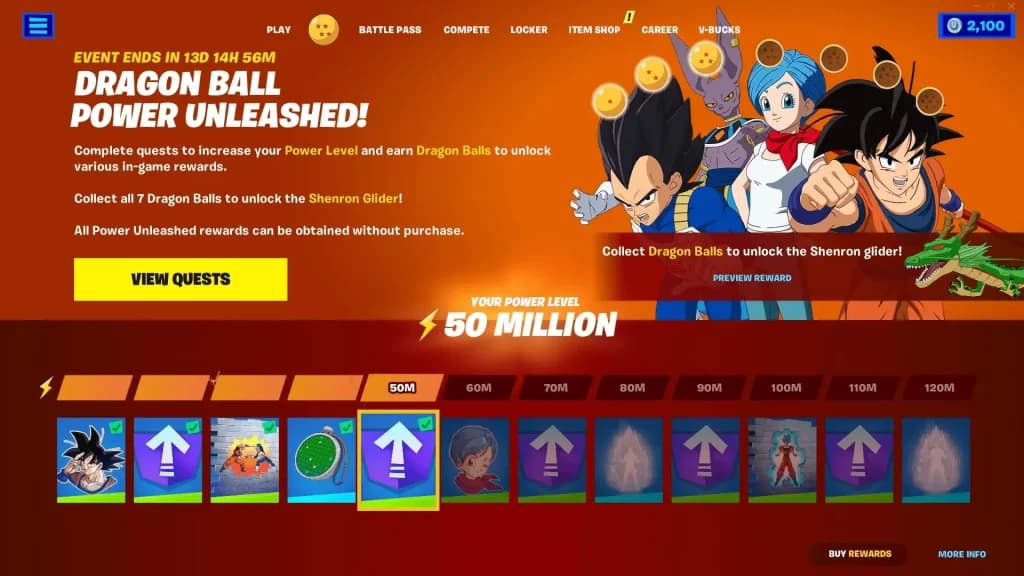 Avec Dragon Ball Super Power Unleashed ! Partez récupérer les 7 boules de cristal grâce à 7 quêtes pour débloquer le Glider Shenron !
