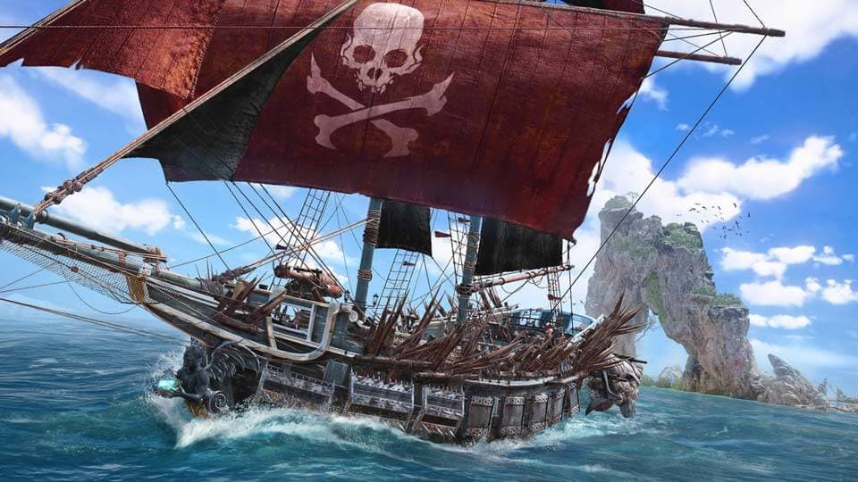 Navire pirate de Skull and Bones d'Ubisoft. LE jeu de pirates qui arrive le 08 novembre 2022 !