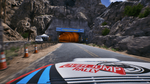 Un autre checkpoint toujours chaud à atteindre dans Sega Rally Championship 2022... Euh, Over Jump Rally : j'en perds mon latin... ;P