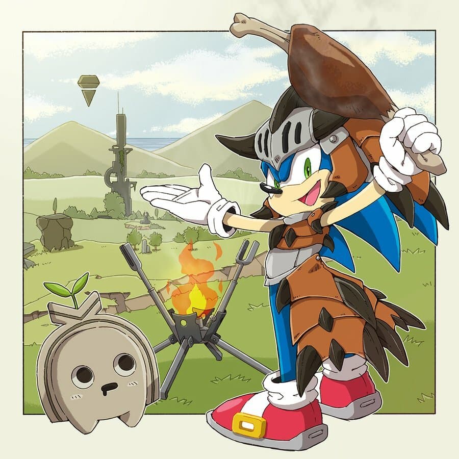 Sonic Frontiers - Monster Hunter Artwork 1