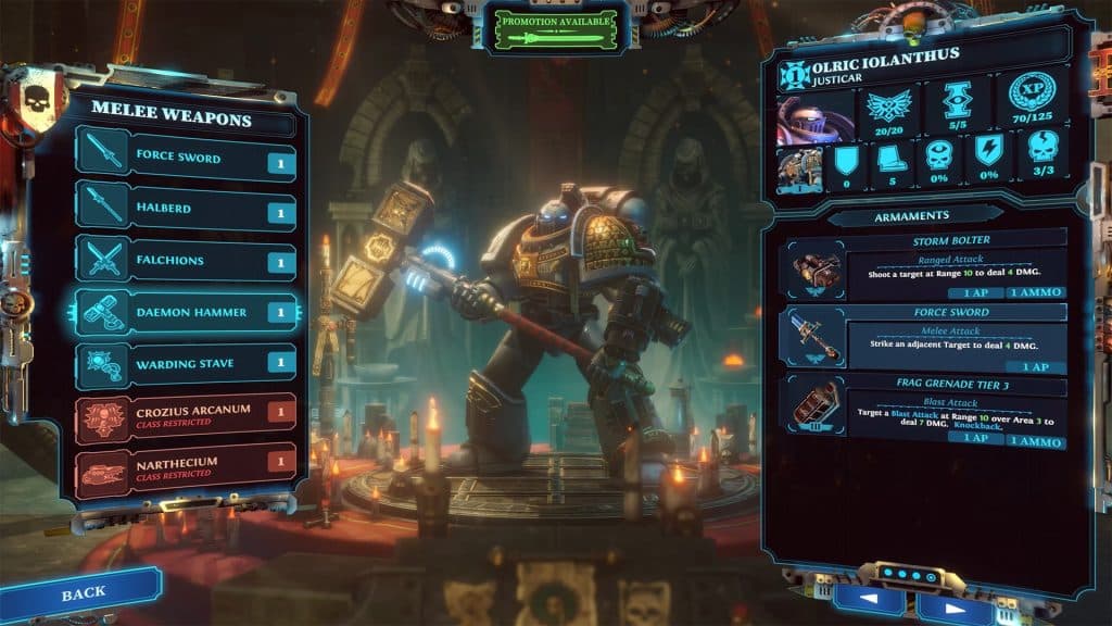 Warhammer 40,000 : Chaos Gate - Daemonhunters - Menu.