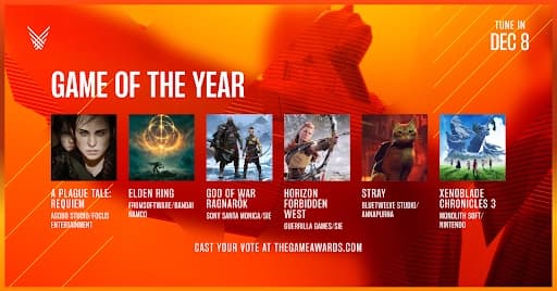 Game Awards 2022 – VIDÉO + LISTE DES MEILLEURS JEUX VIDÉO !