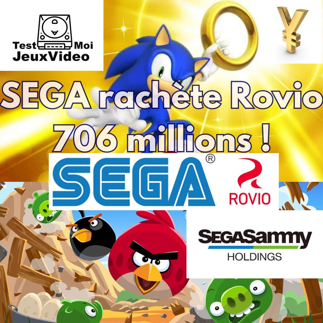 SEGA achète Rovio 706 millions : Sonic rachète Angry Birds !