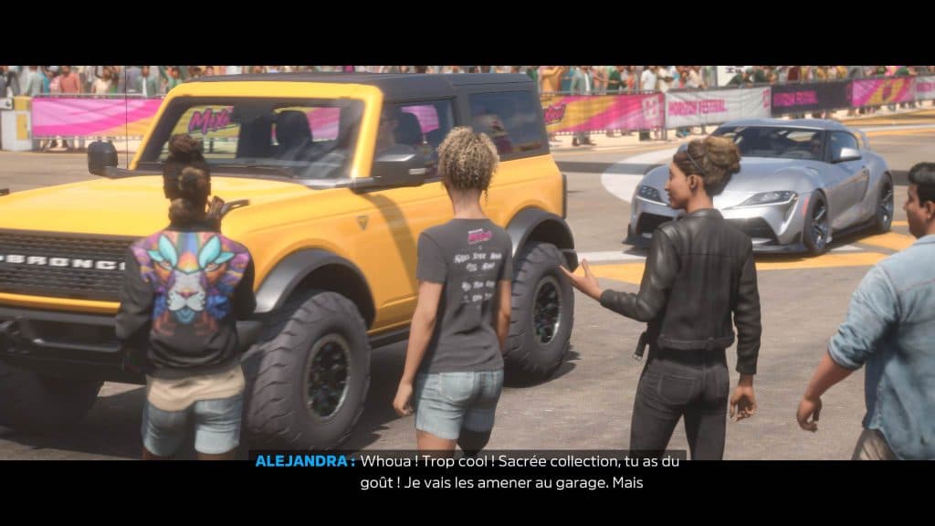 Forza Horizon 5 - handicap - prothèse de jambe droite