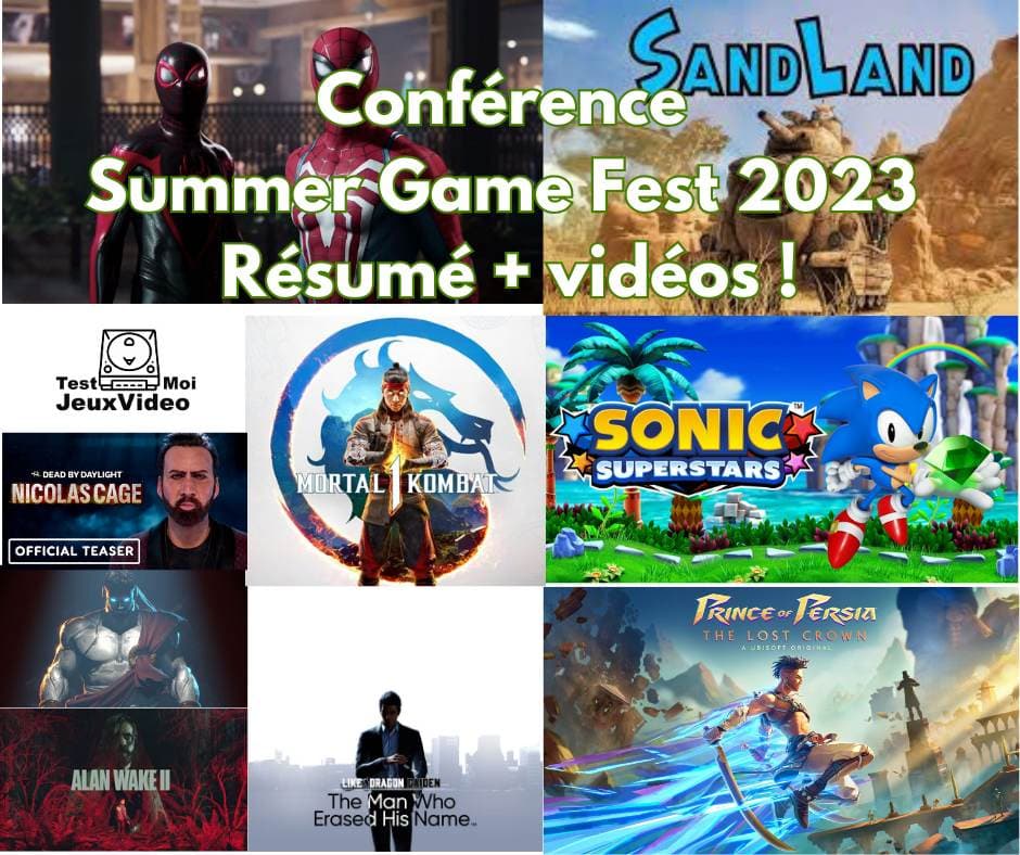 Conférence Festival Summer Game Fest 2023, résumé + vidéos !