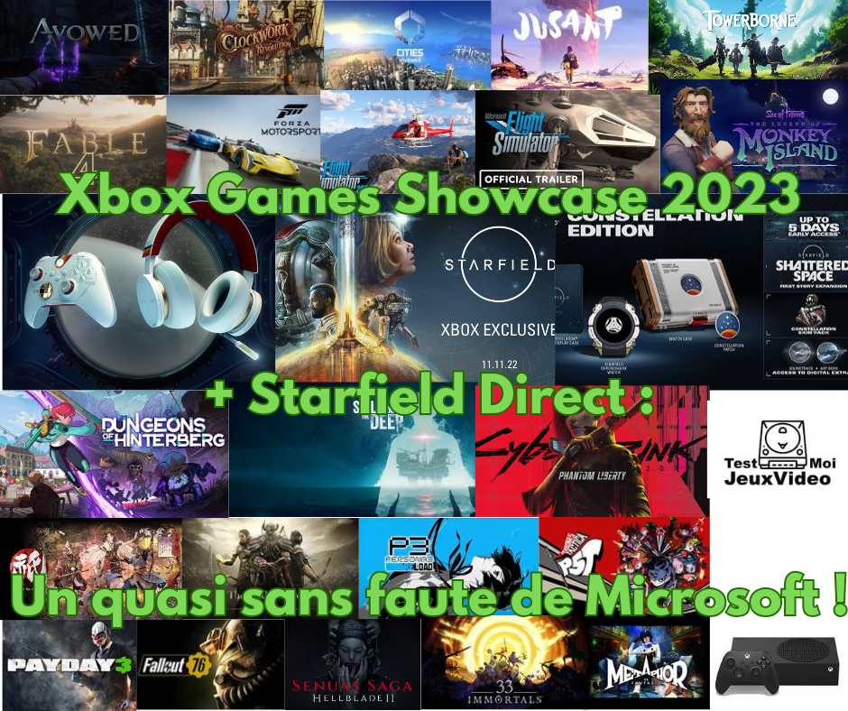 Xbox Games Showcase 2023 + Starfield Direct : quasi sans faute !