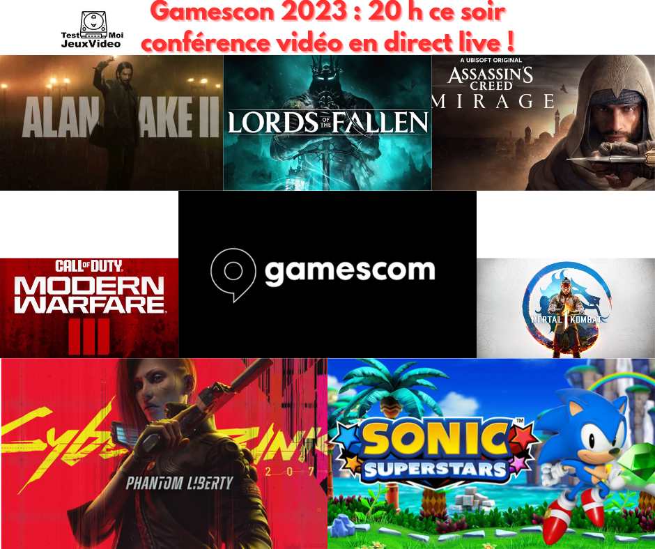 GAMESCON 2023 : 20 h ce soir, conférence vidéo direct live !