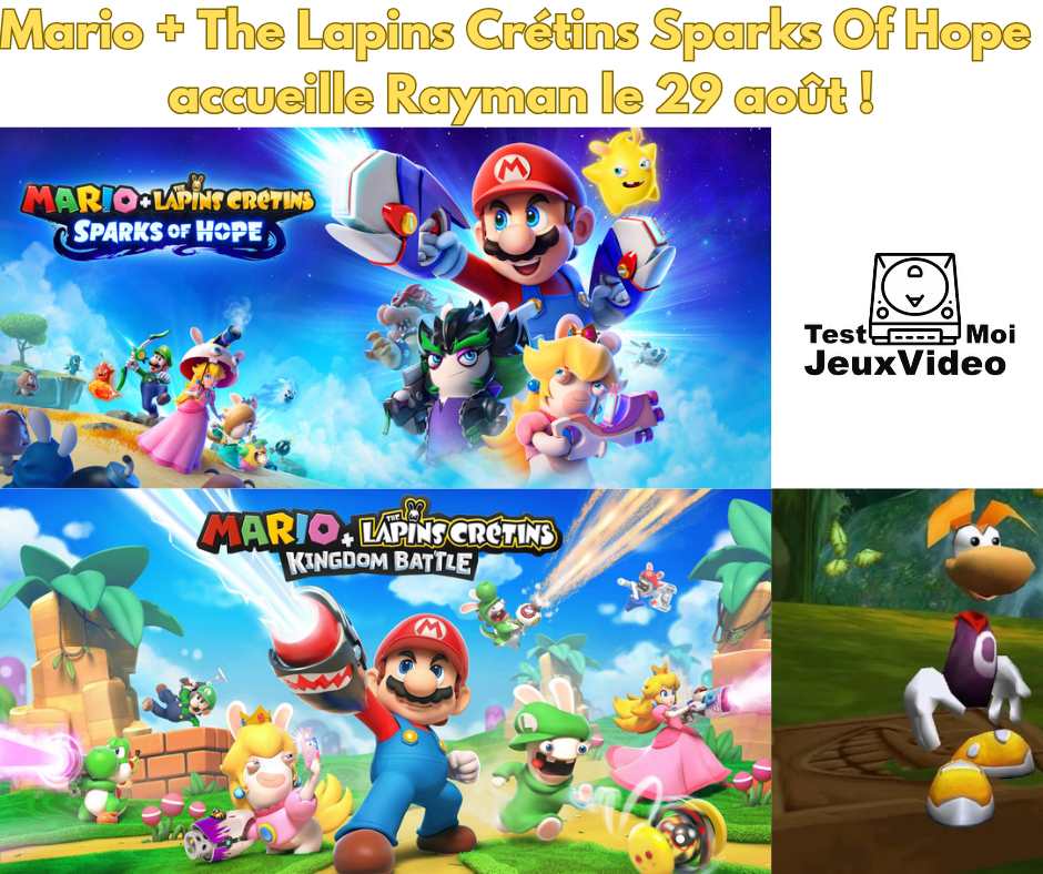 Mario + The Lapins Crétins Sparks Of Hope accueille Rayman !