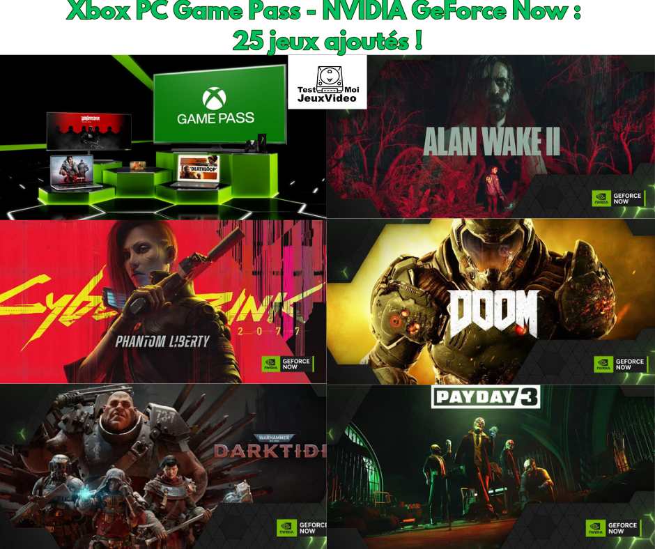 Xbox PC Game Pass – Nvidia GeForce Now : 25 jeux ajoutés !