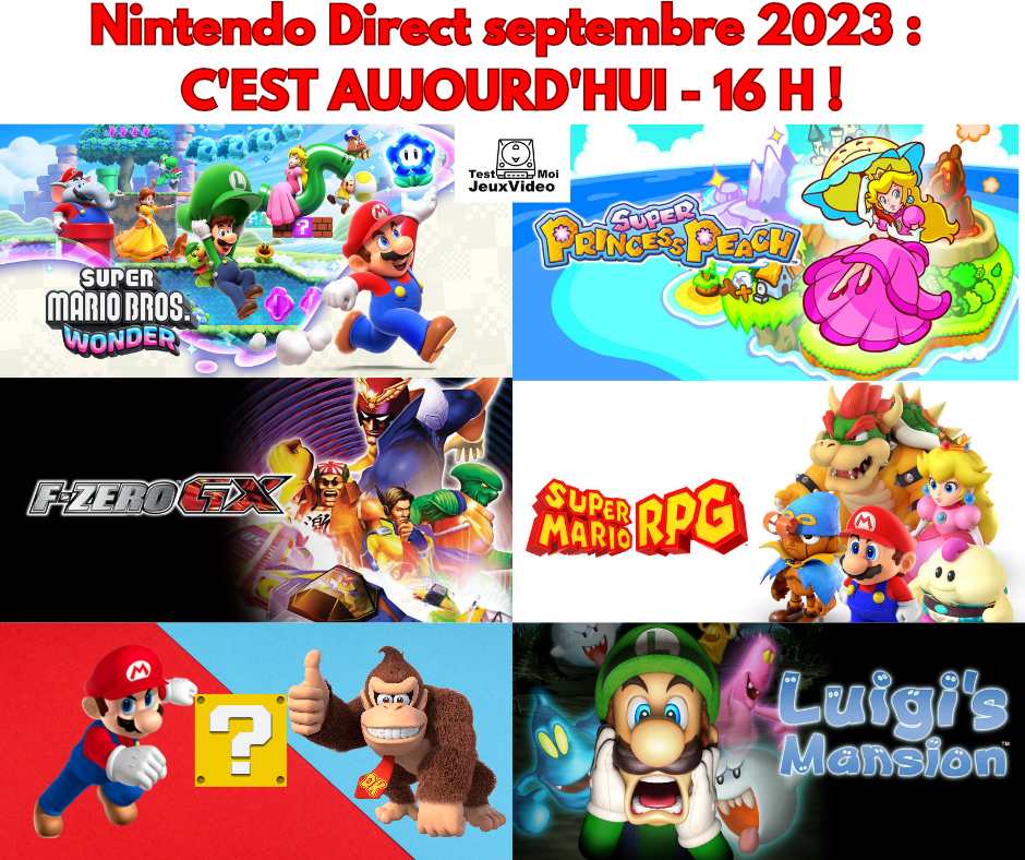 Nintendo Direct Septembre 2023 : AUJOURD’HUI – 16 H !