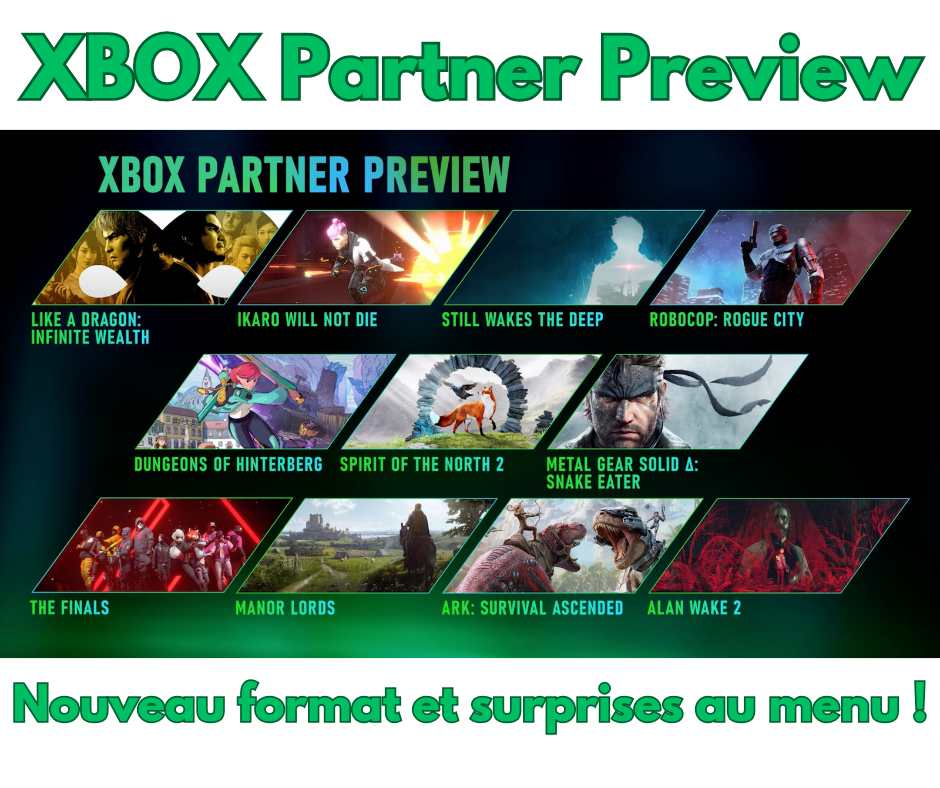 Xbox Partner Preview : nouveau format et surprises au menu