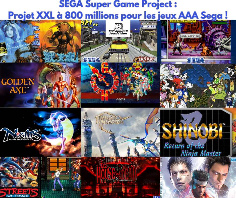 SEGA Super Game : projet XXL à 800 millions pour jeux AAA !