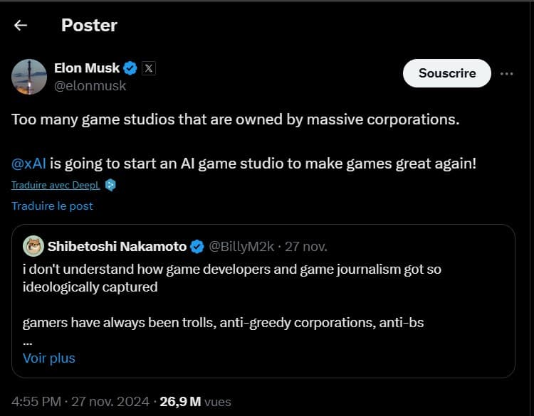 Tweet Elon Musk