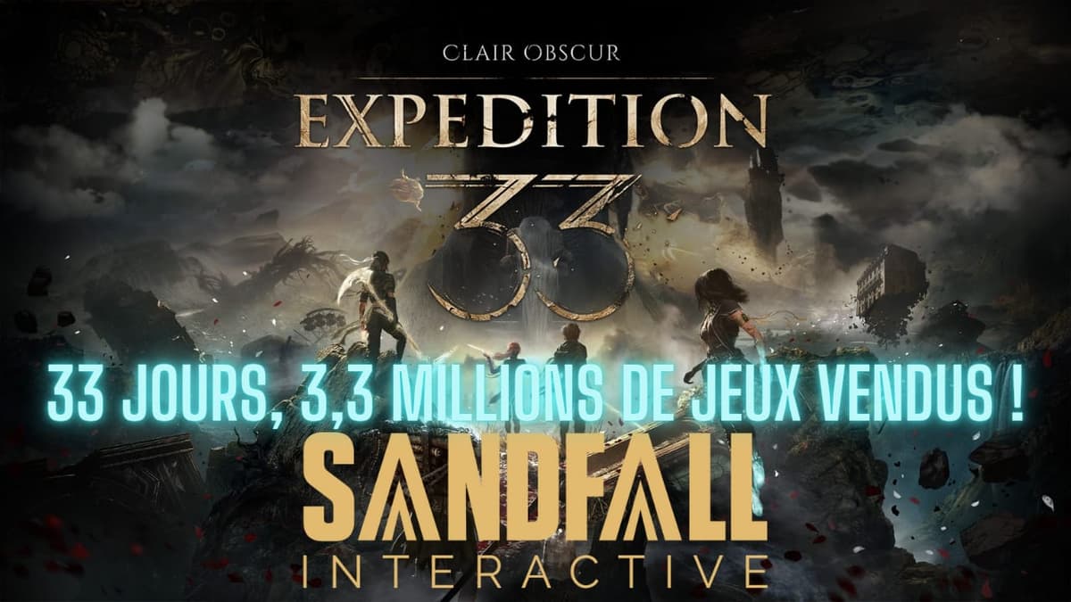 Clair Obscur Expedition 33 vend plus de 3,3 millions de jeux en 33 jours !