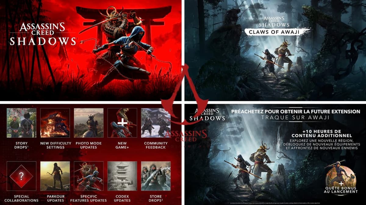 Assassin’s Creed Shadows : DLC Les Griffes d’Awaji arrive fin septembre
