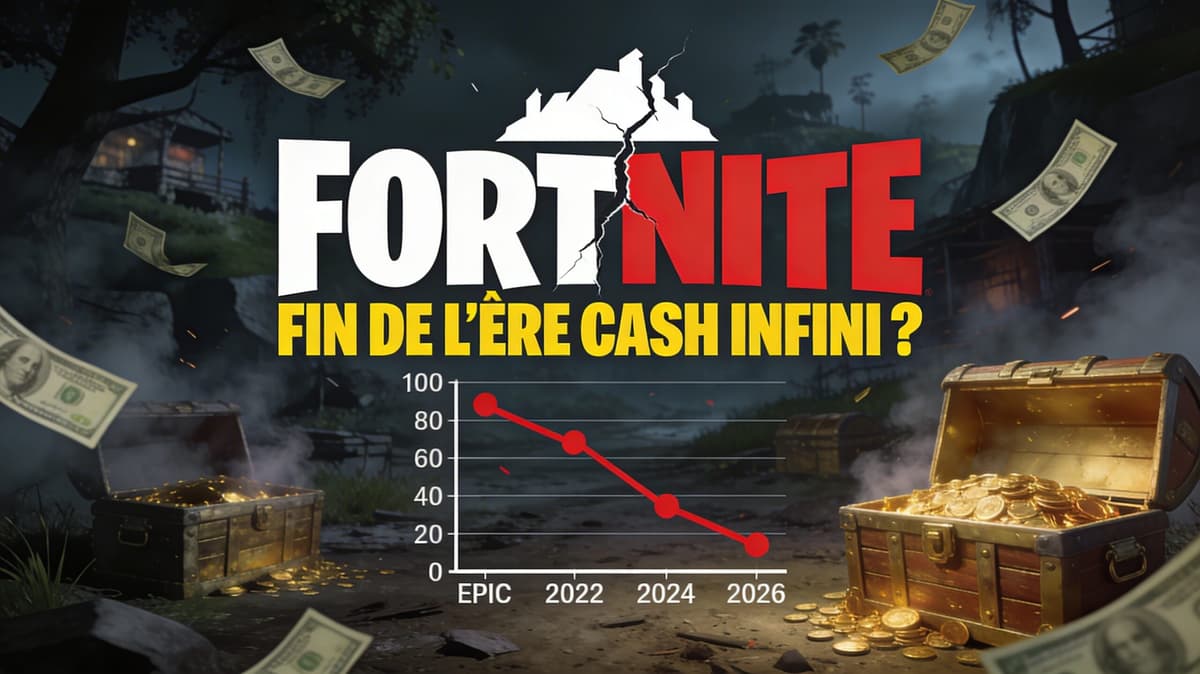 Fortnite n’est plus une machine à cash infinie : Epic Games encaisse le retour de flamme !