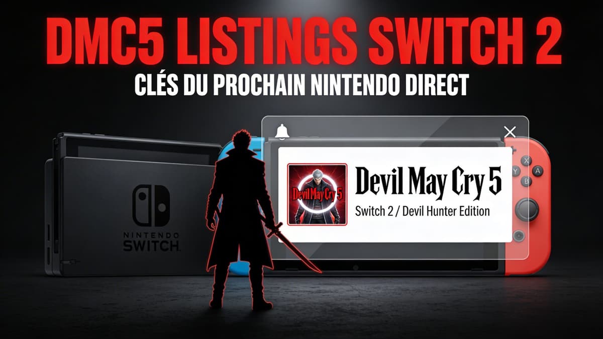 Les listings de Devil May Cry 5 sur Switch 2 disent (presque) tout du prochain Nintendo Direct