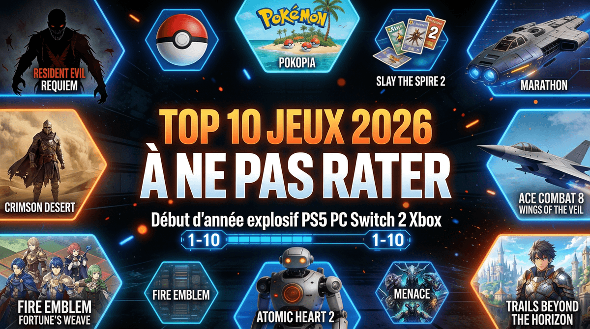 Top 10 jeux vidéo 2026 à ne pas rater (pour l’instant)