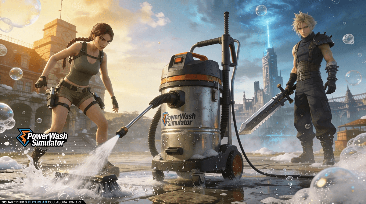 Que révèle le retrait des DLC Tomb Raider – FFVII de PowerWash ?