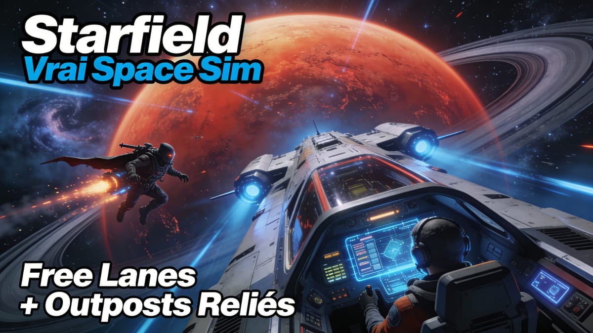 Starfield bascule enfin vers le vrai space sim avec Free Lanes et outposts reliés