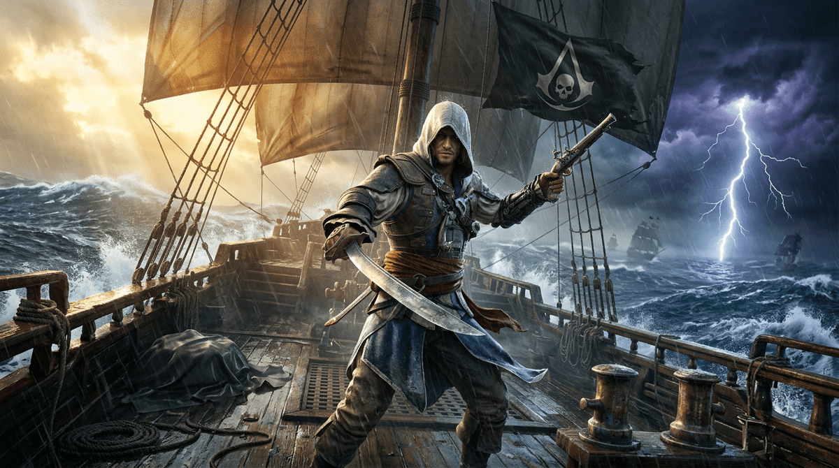 Assassin’s Creed Black Flag Resynced : Ubisoft confirme la sortie du remake d’AC IV Black Flag le 9 juillet 2026