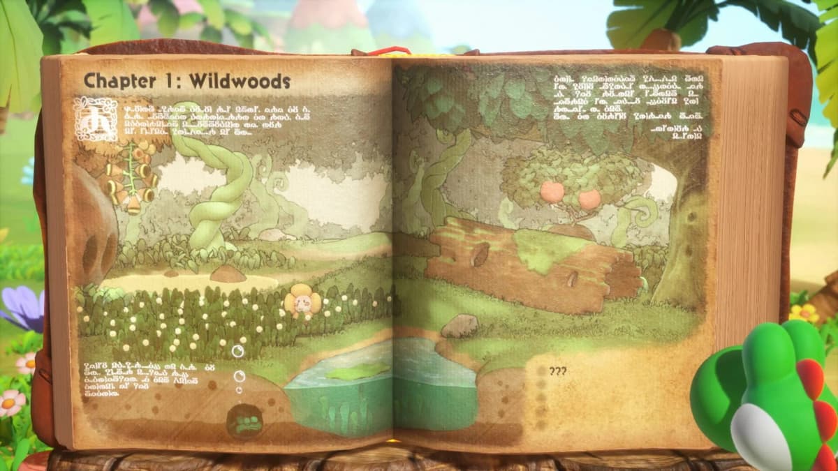 Screenshot from Yoshi and the Mysterious Book