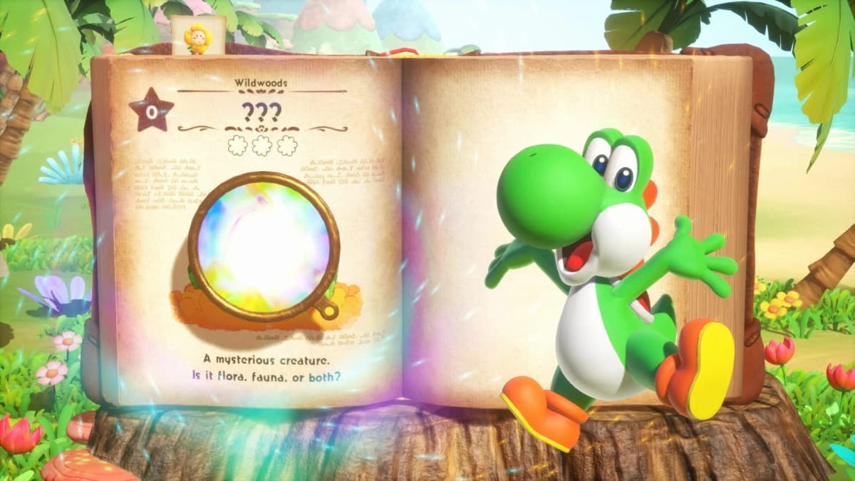 Screenshot from Yoshi and the Mysterious Book