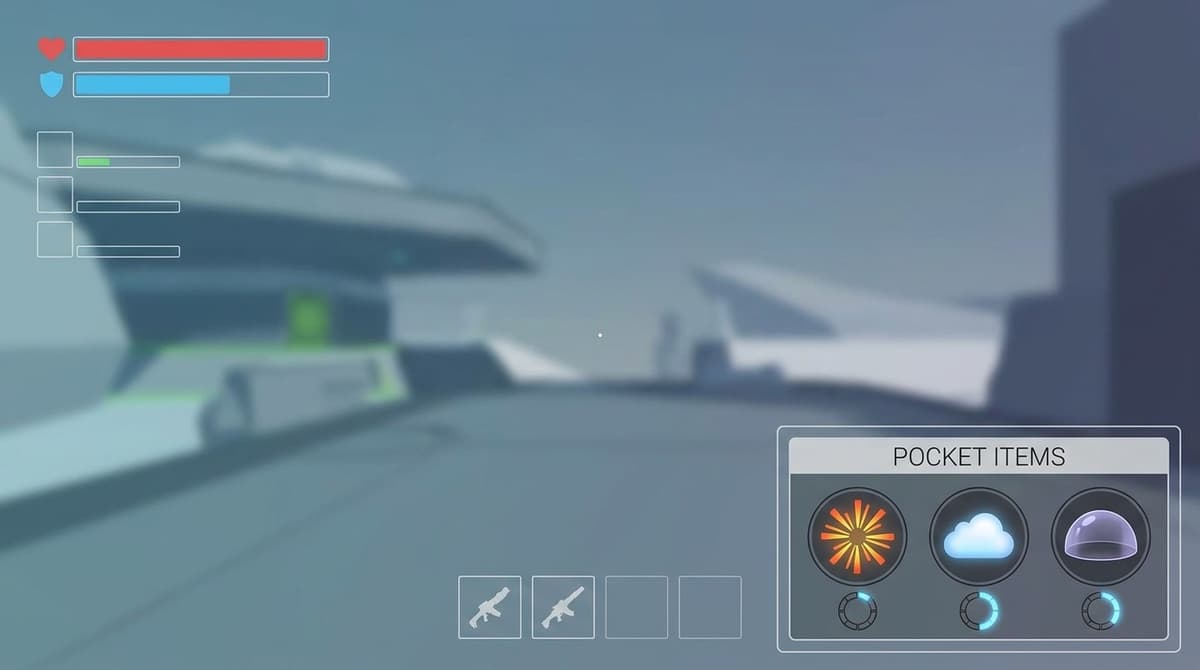 Système Pocket Items (concept visuel)