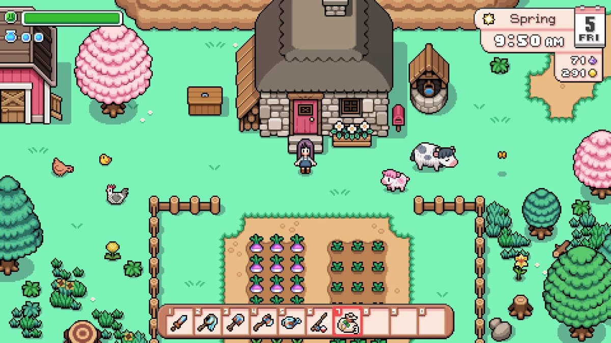 Screenshot from Fields of Mistria