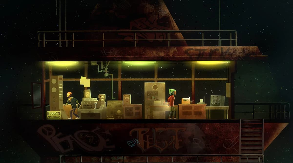 Screenshot from Oxenfree