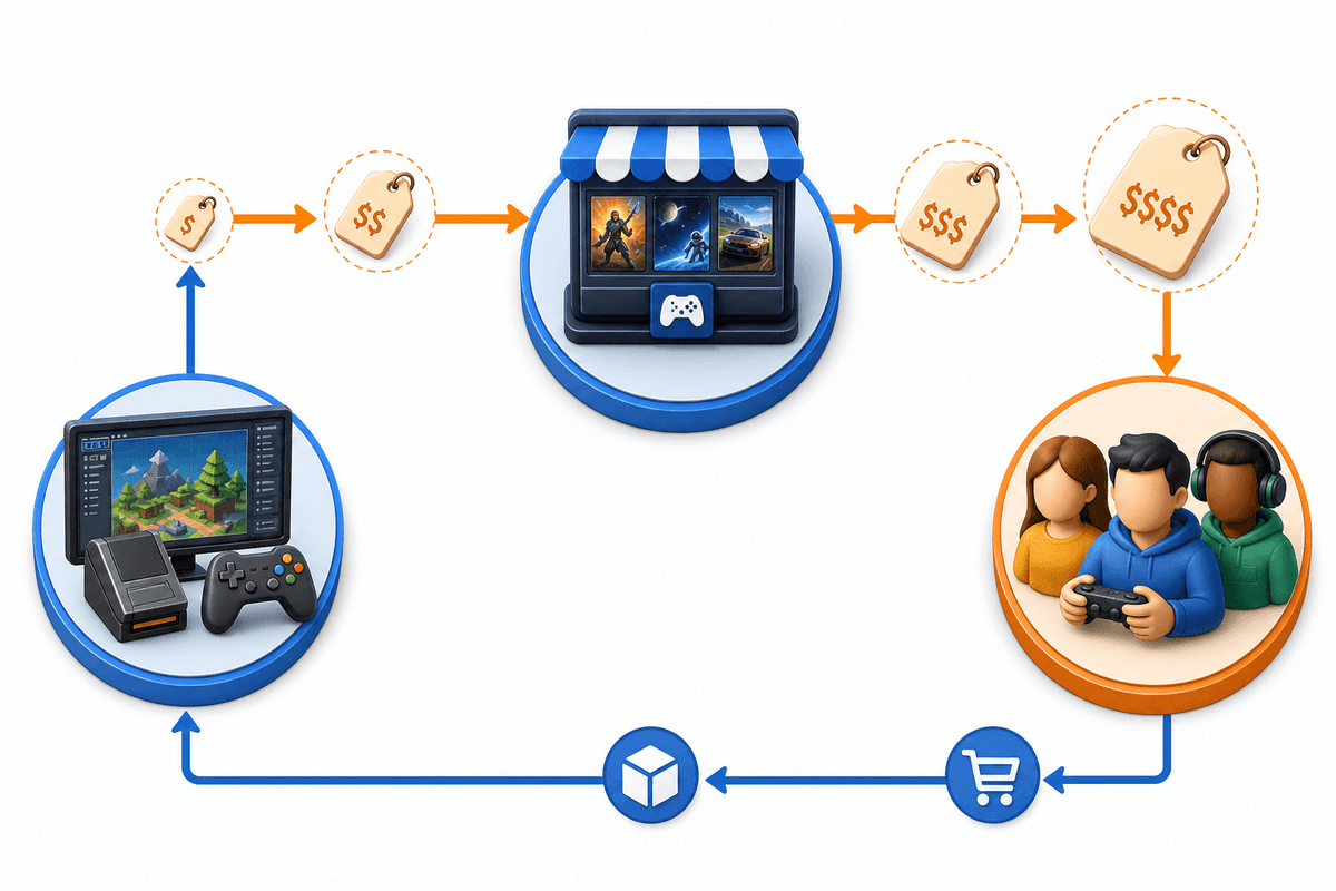 Conceptual map of platform influence on digital game pricing