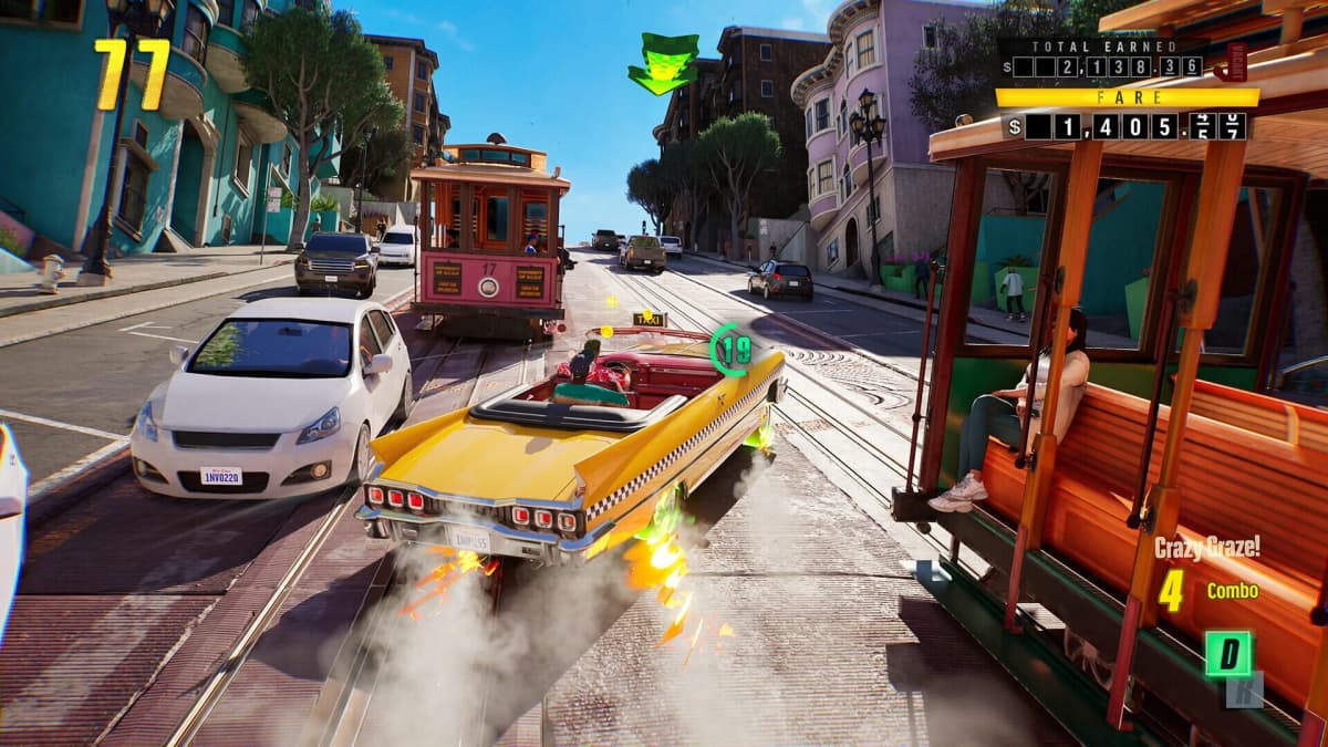 Screenshot from Crazy Taxi: World Tour