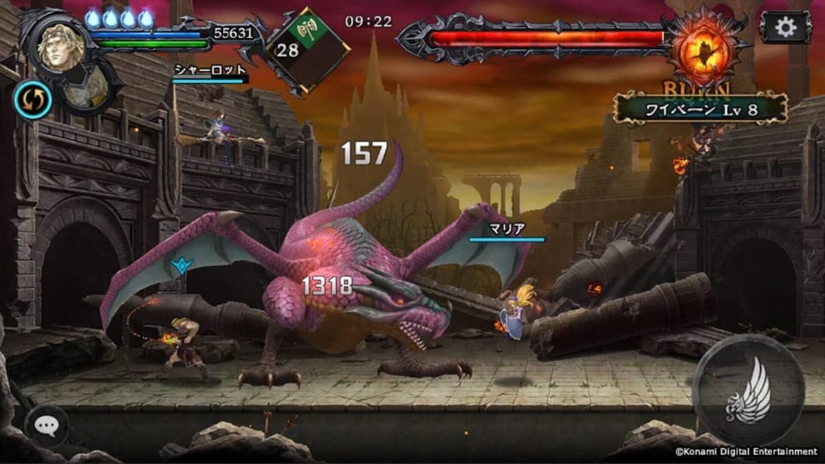 Screenshot from Castlevania: Grimoire of Souls