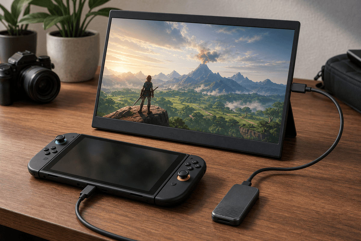 Nintendo Switch 2 : installer écran USB-C et SSD sans panne de hub