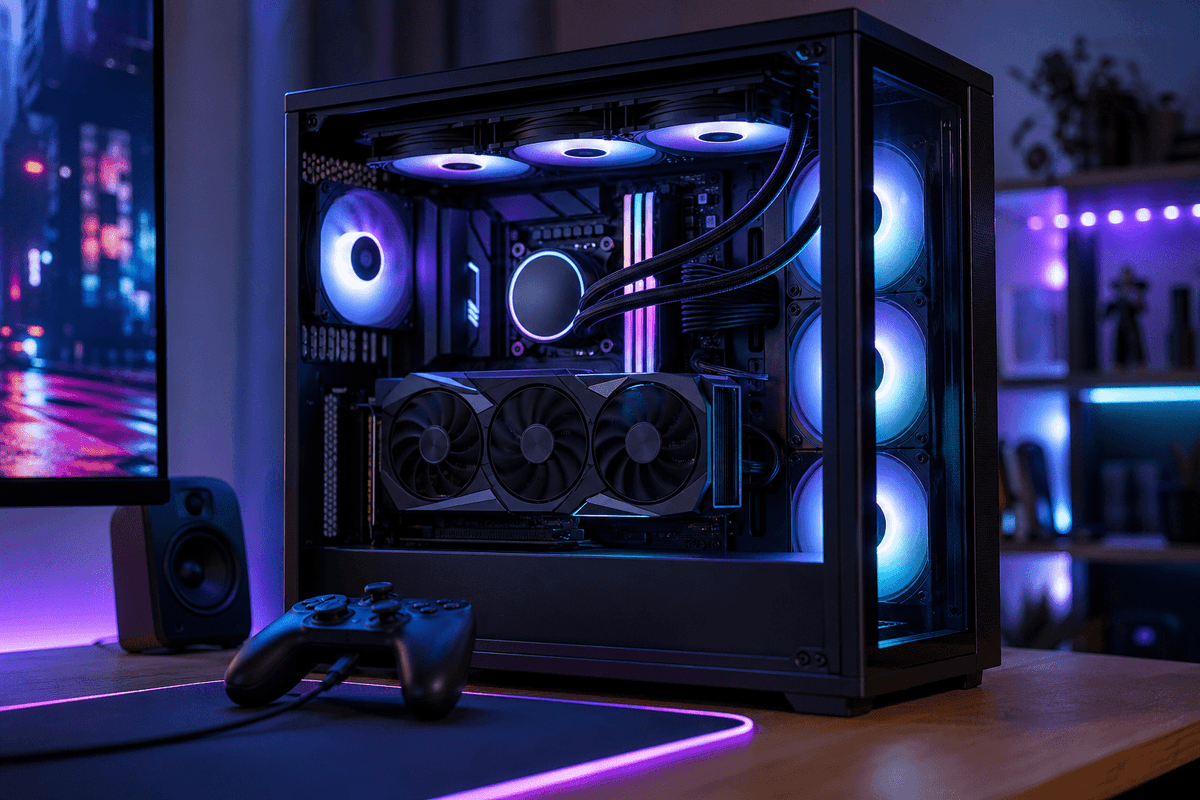 PC gaming hardware visual for announcements and demos.