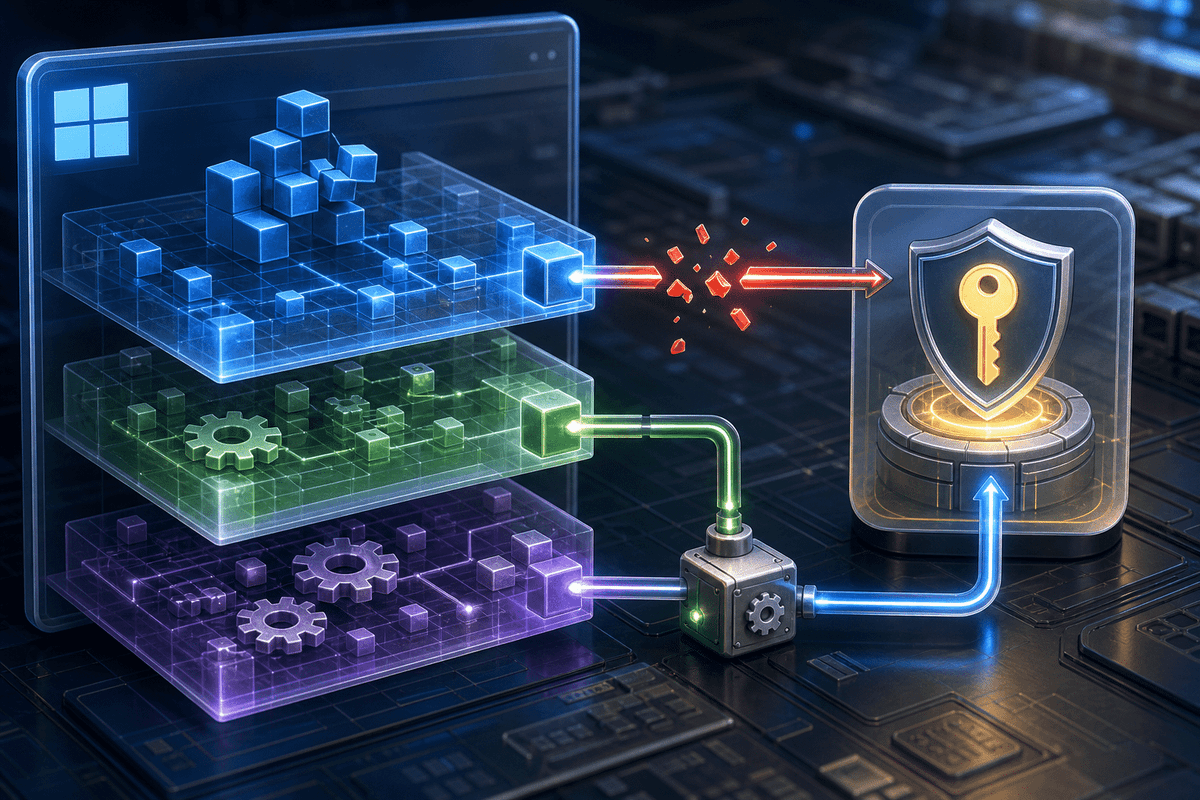 Visual system-level view of disrupted licensing verification and recovery path.