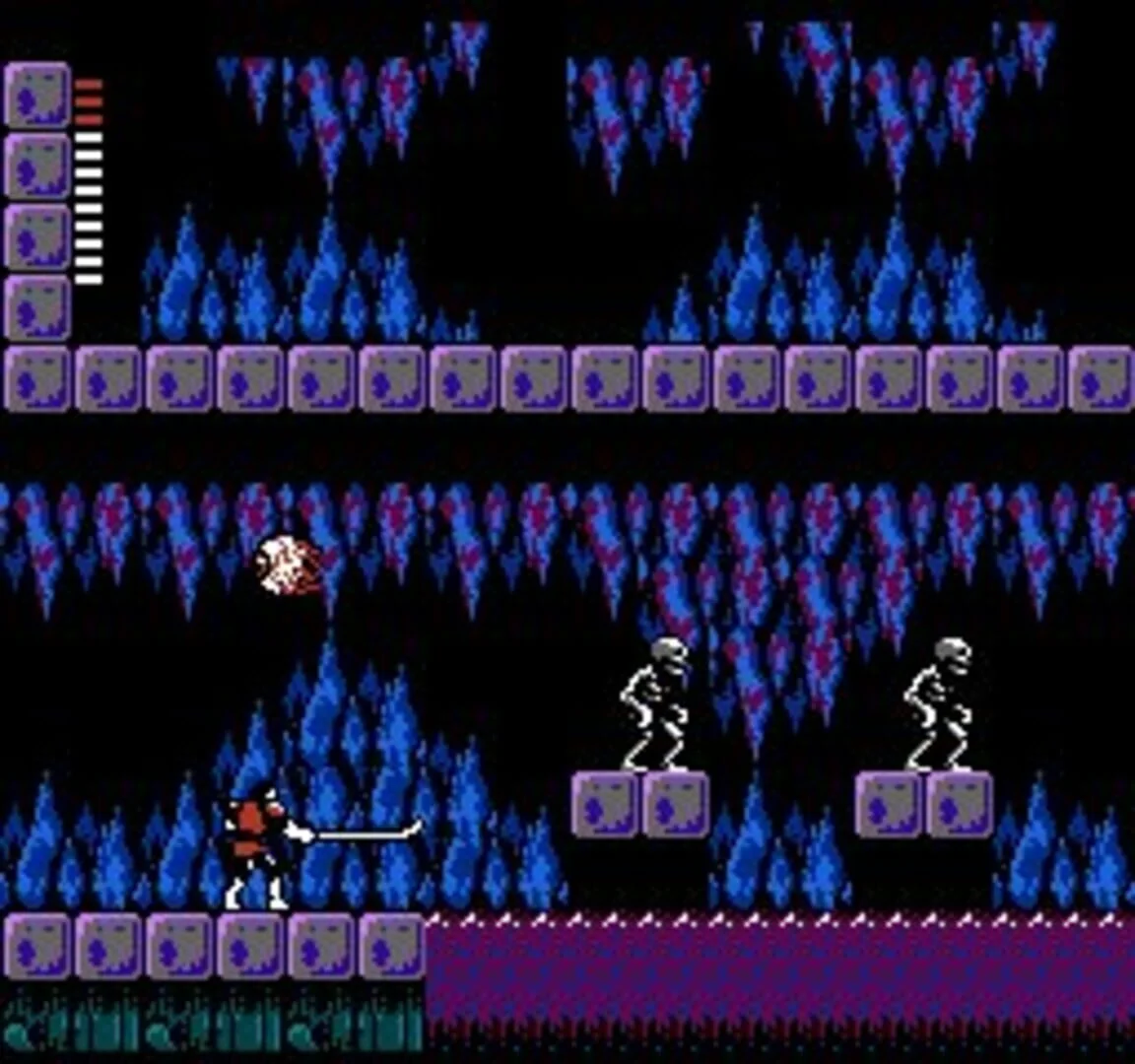 Screenshot from Castlevania II: Simon's Quest