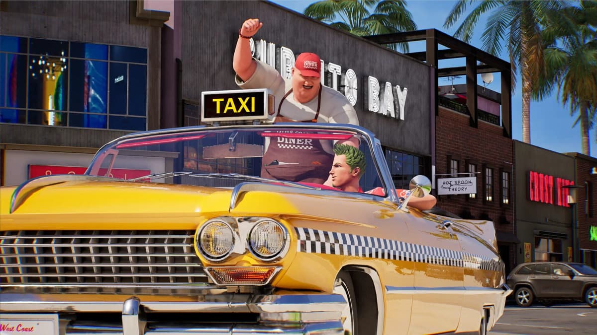 Screenshot from Crazy Taxi: World Tour