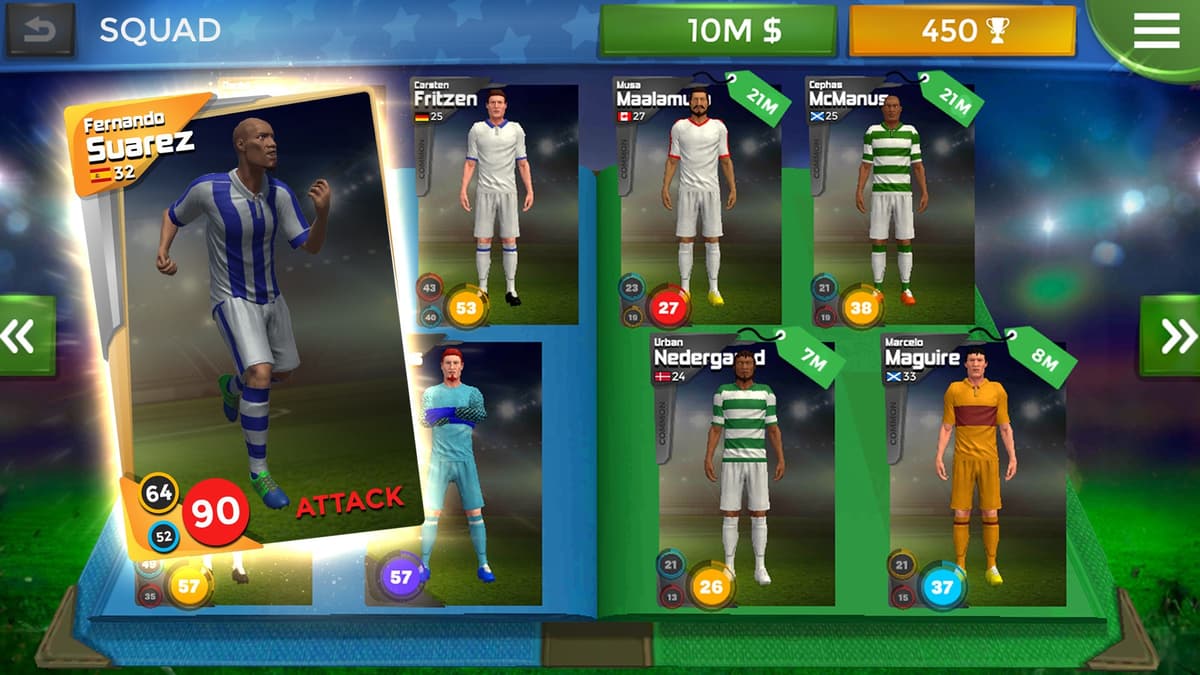Screenshot from Pro 11 - Football Manager Game