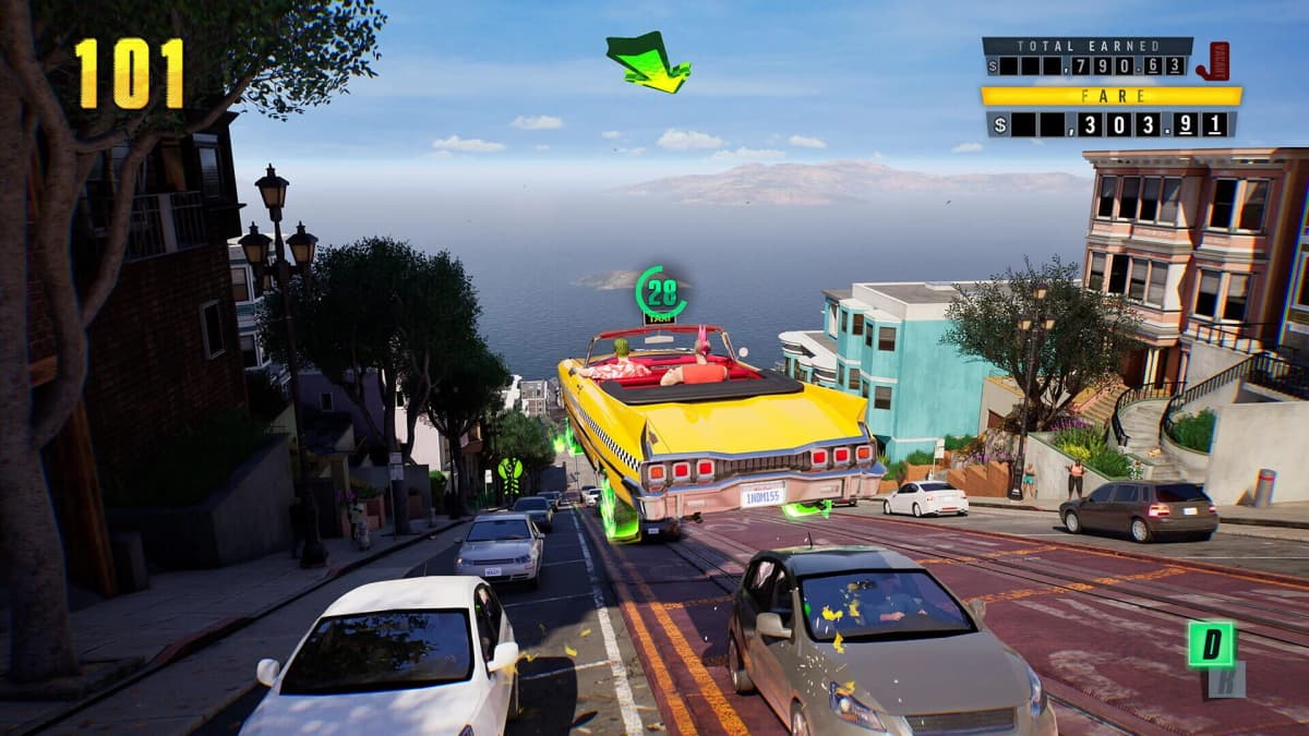 Screenshot from Crazy Taxi: World Tour