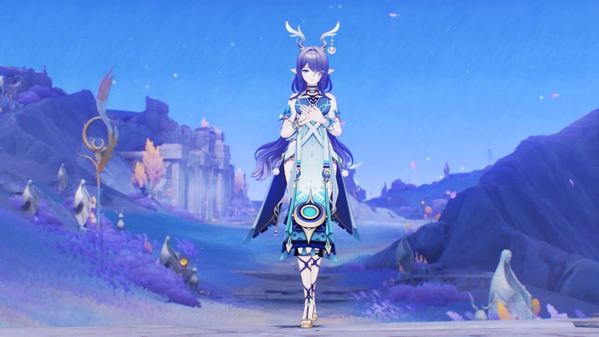 Screenshot from Genshin Impact: A Dance of Snowy Tides and Hoarfrost Groves