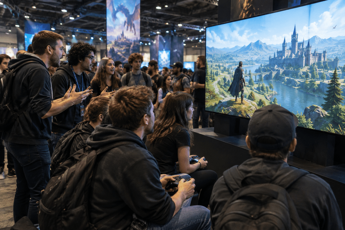 Des joueurs réunis lors d'un rassemblement de fans de jeux de rôle en ligne